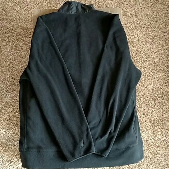 Nautica Black Fleece Full Zip Up Jacket - Picture 2 of 7